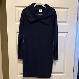 CAbi Classic Navy Long Sleeve Dress